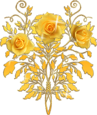 ornamento de la flor de oro