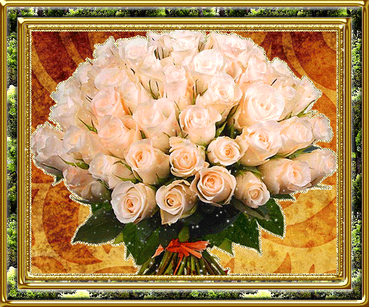 букет розовых роз