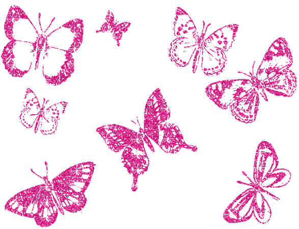 розовые бабочки