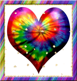 разноцветное сердечко