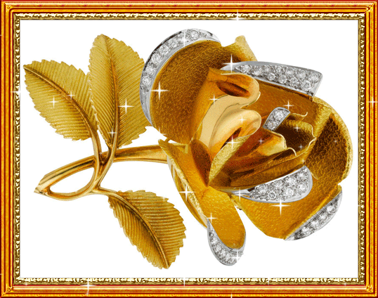 Дизайнерский цветок из золота