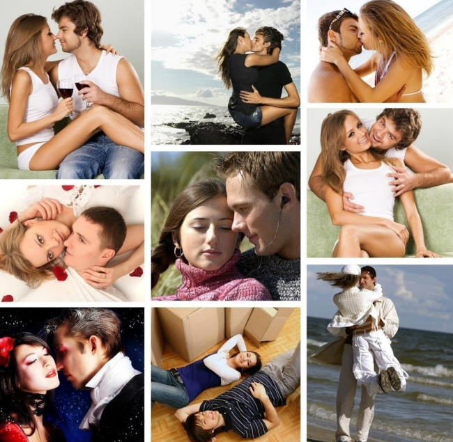фотографии обнимающихся и целующихся людей