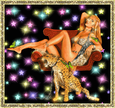 Девушка в леопардом
