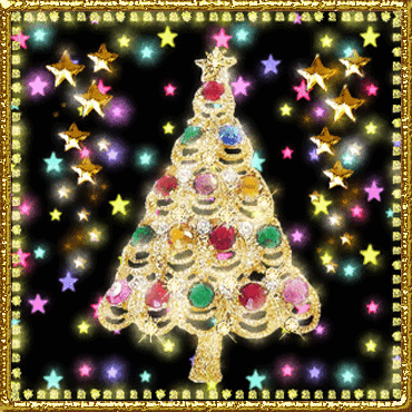 Золотая Новогодняя елка