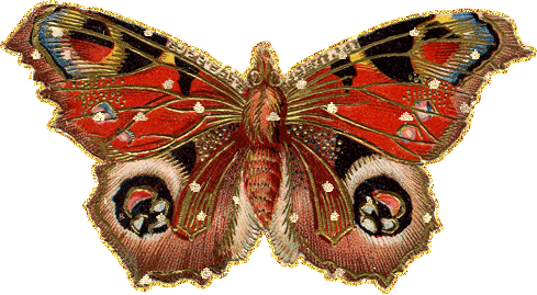 Нарисованная бабочка Павлиний глаз