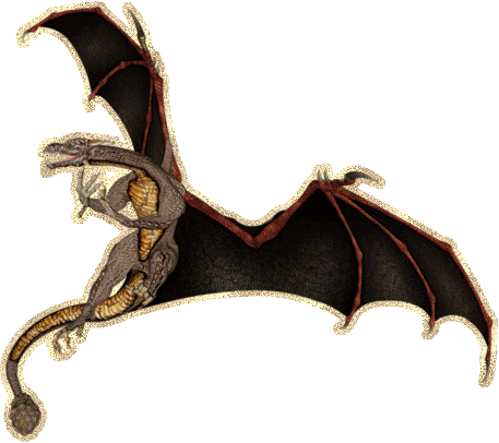 Летающий дракон анимация