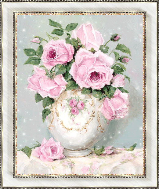 картинка букет розовых роз