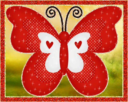 красная бабочка