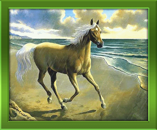 конь на берегу