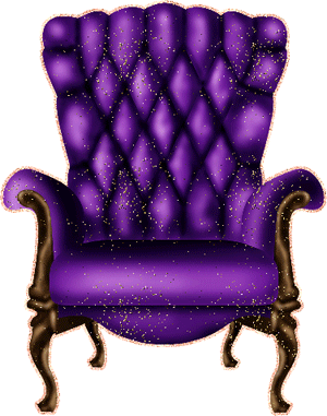 Фиолетовое кресло