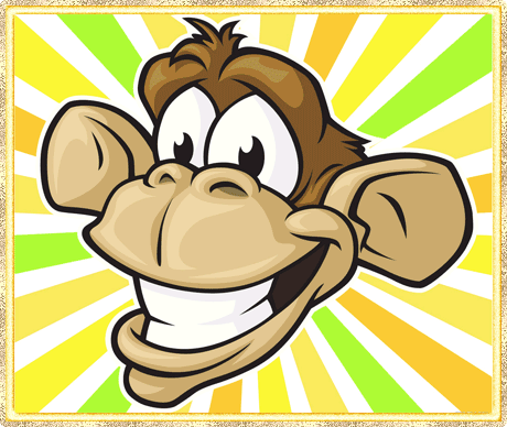 нарисованная обезьяна
