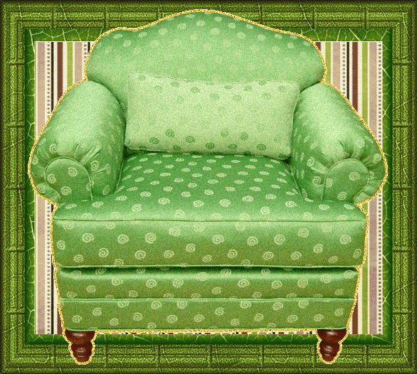 зеленое кресло