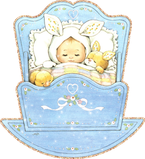младенец в кроватке