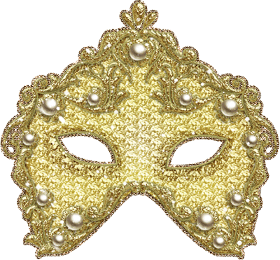 Золотая карнавальная маска