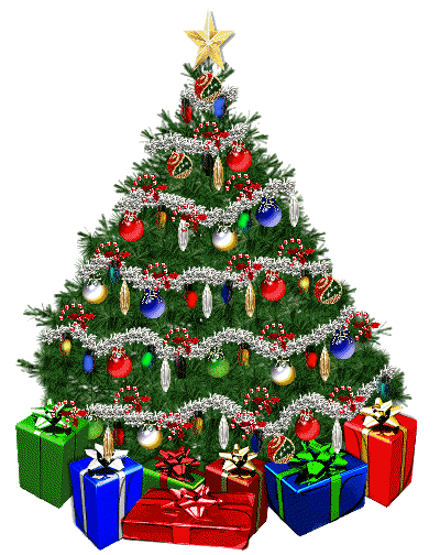 новогодняя елка с подарками