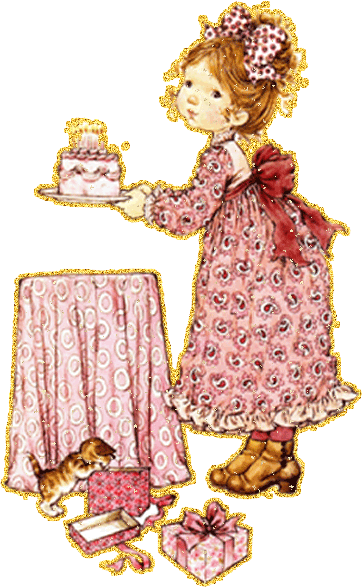 Девочка с тортом